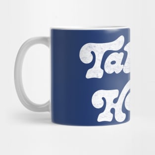 Talking Heads  // Retro Style Typography Design Mug